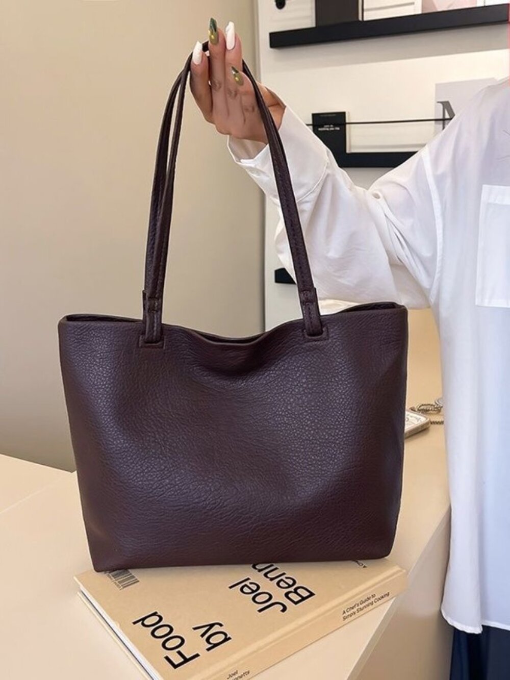 Classic Leather Vintage Tote, Everyday use tote bag